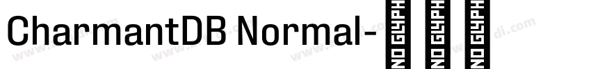 CharmantDB Normal字体转换